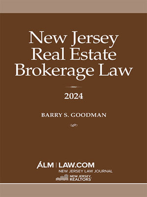 cover image of New Jersey Real Estate Brokerage Law